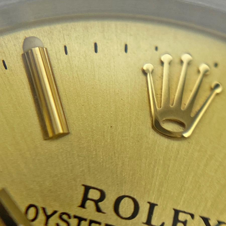 ロレックス ROLEX オイスターパーペチュアル 67193 腕時計 SS YG 自動巻き シャンパンゴールド レディース 中古  ラッピング可｜kaipre｜08